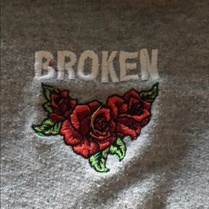 champion “broken” crew neck